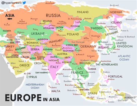 What If Europe And Asia Switched Places More Maps On The Web