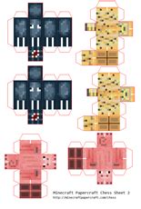 Minecraft Papercraft Chess Papercraft Essentials