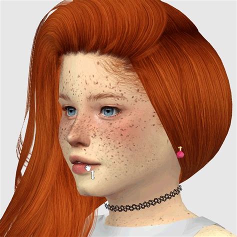 Redhead Sims Cc The Sims 4 Skin Sims 4 Cc Kids Clothing Sims 4 Lip