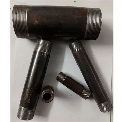 Mild Steel Threaded Ms Barrel Nipple For Pneumatic Connections Size
