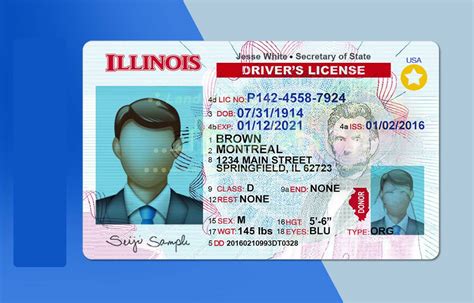 Illinois Drivers License Psd Template New Edition Download