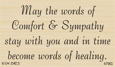 Words Of Comfort Sympathy Greeting 479g Drs Designs