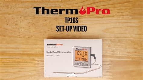 Thermopro Tp16s Digital Meat Thermometer Setup Video Youtube