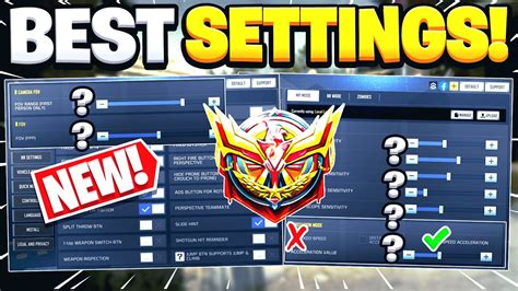 The Perfect Sensitivity Settings In Cod Mobile Best Aimbot