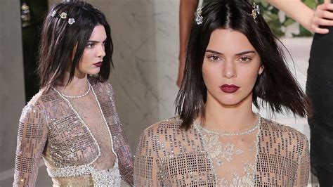 Kendall Jenner Stuns With New Bob Haircut And Bares All For La Perla Nyfw Show Youtube