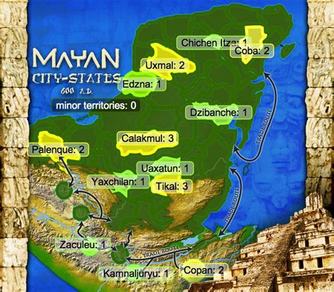 Mayan City States Map