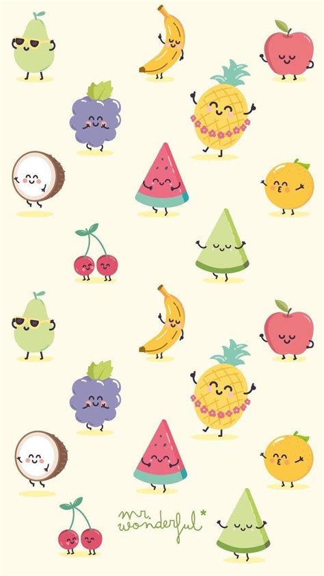 Cartoon Fruit Wallpaper Iphone Iwanna Fly