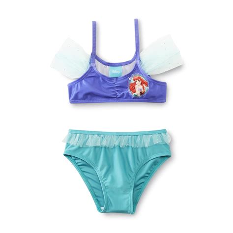 Disney Ariel Toddler Girls Bikini Swimsuit