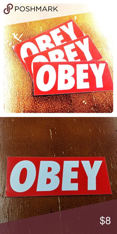 Obey Sticker Lot 3 Official Obey Giant Decals Obey Things To Sell