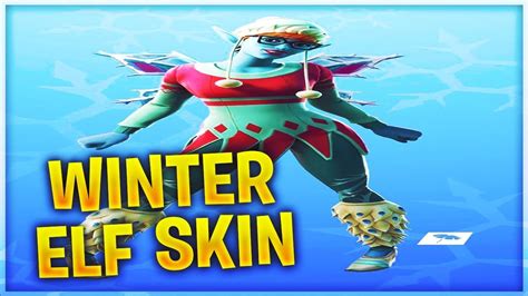 New Leaked Winter Blue Elf Skin Fortnite Youtube