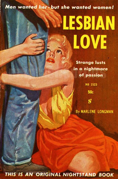 Lesbian Love Men Wanted Her But She Wanted Women Kitschy Repro Print Of A Lesbian Pulp