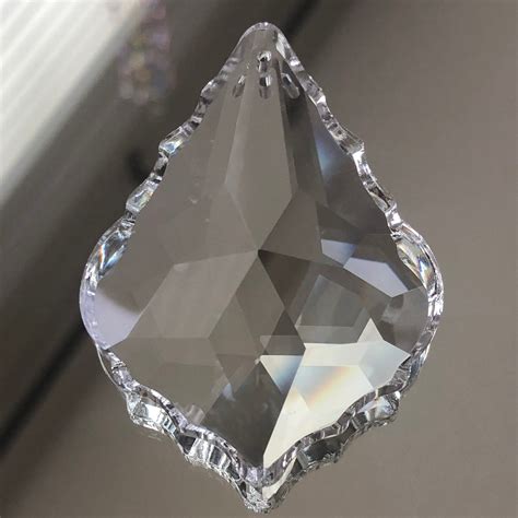 Crystal Prism Pendant X Large Clear Faceted Crystal Glass Etsy