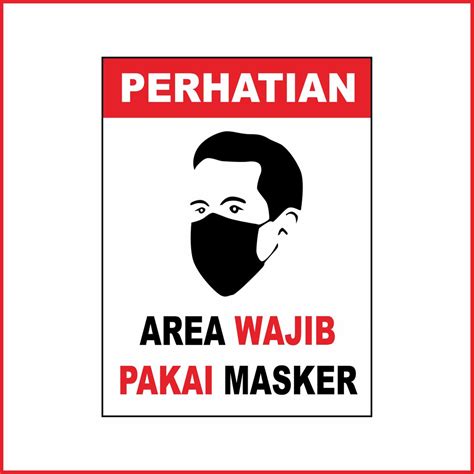 Jual Sign Area Wajib Pakai Masker Shopee Indonesia