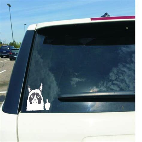 Cartoon Funny Grumpy Cat Vinyl Car Stickers Decals Car Decals Store