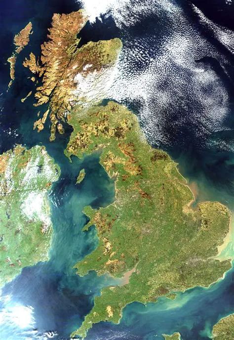 Great Britain From Space Our Planet