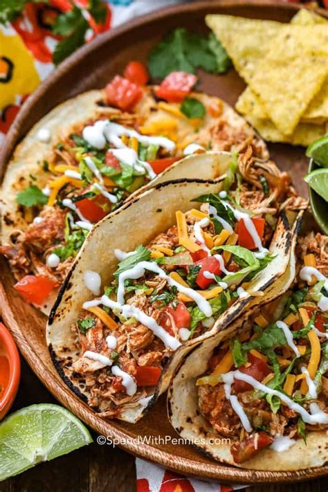 This crockpot chicken tacos recipe is incredible and has only 5 ingredients! We love making this easy slow cooker or Crock Pot chicken tacos for taco night! This easy ...