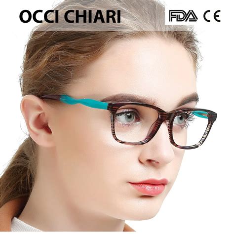 occi chiari italy designer brand high heels decorate acetate prescription lens myopia eyeglasses