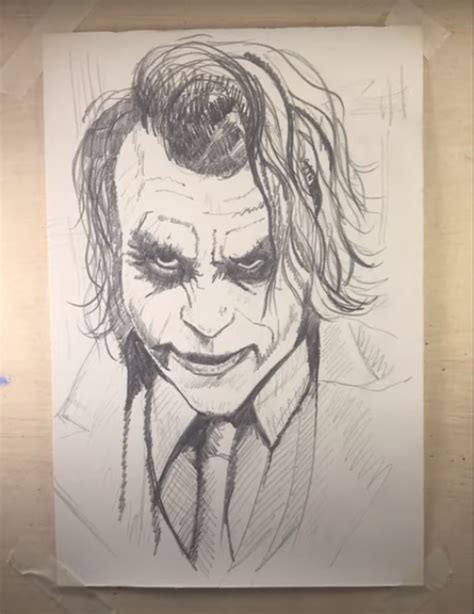 Pencil Sketch How To Draw A Joker Easy Drawing Step By Step