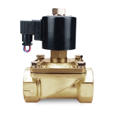 2 Inch 12 Volt Dc Electric Normally Open Brass Solenoid Valve