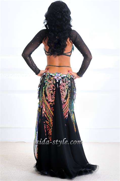 Black Belly Dancer Costume Aida Style