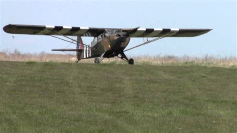 Auster G Anie Arriving At Clacton Airfield Youtube