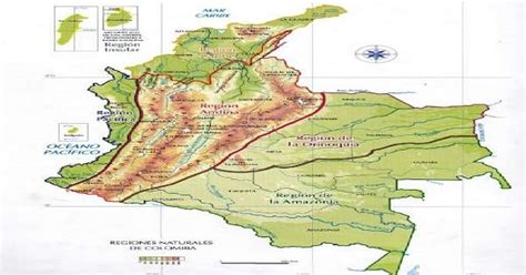 Cordilleras De Colombia Mapa De Las Cordilleras Tierra Colombiana
