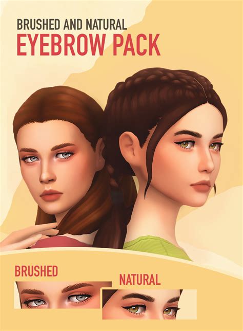 Maxis Match Eyebrow Pack 2 So I Decided To Make Another Pack Since