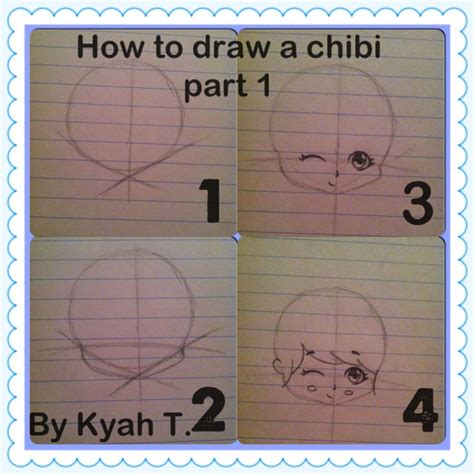 How To Draw A Cute Chibi Girl By Kyah T Learn2draw Drawing