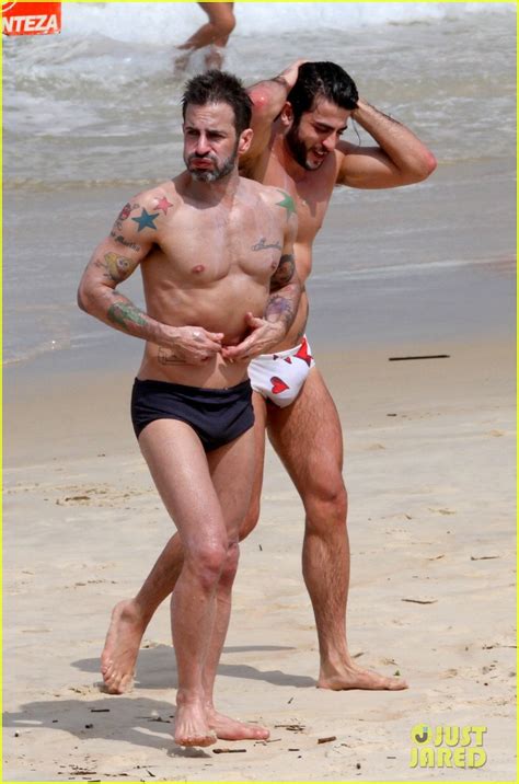 Marc Jacobs Harry Louis Shirtless Speedo Pda In Rio Photo