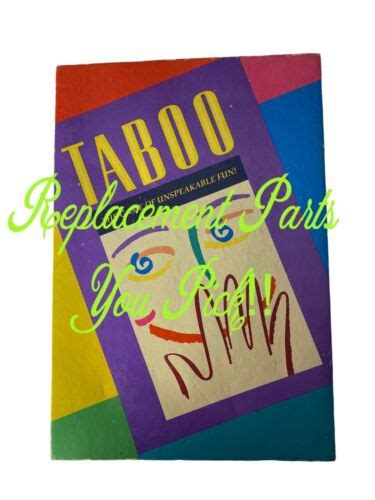 Taboo Game Replacement Parts Pieces You Pick Ebay