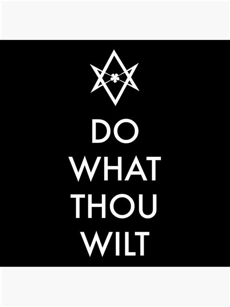 Do What Thou Wilt Aleister Crowley Thelema Poster By