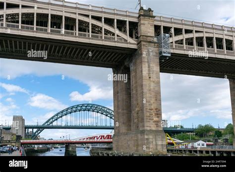 Newcastle Uk 7 May 2019 Famous Bridges Linking Newcastle And