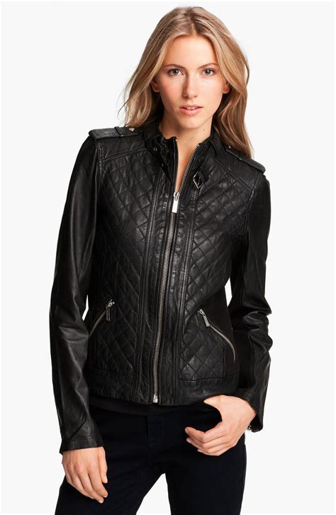 Michael Michael Kors Quilted Leather Jacket Nordstrom