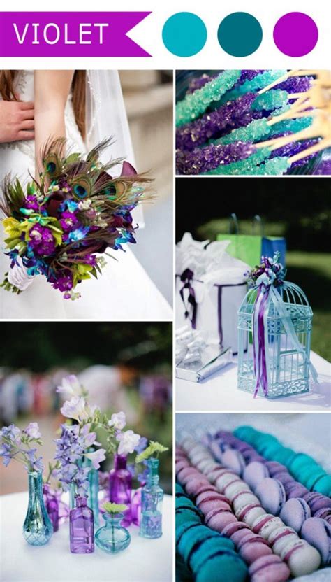 Purple And Teal Wedding Colors