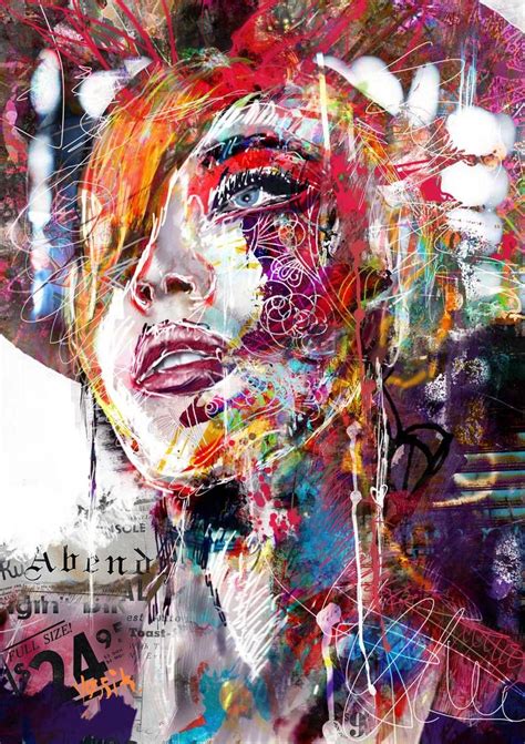 Suny Day Painting By Yossi Kotler Portrait Art Abstract Art Painting