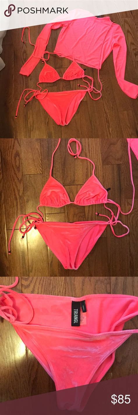 Triangl Italian Velvet Hot Pink Bikini Hot Pink Bikini Pink Bikini Hot Sex Picture