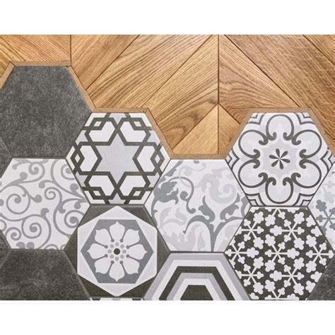 Technical masters use sand and cement on concrete walls you have to see. China Grey Cement Flower Pattern Hexagon Wall and Floor Decor Tile - China Hexagon Floor Tile ...