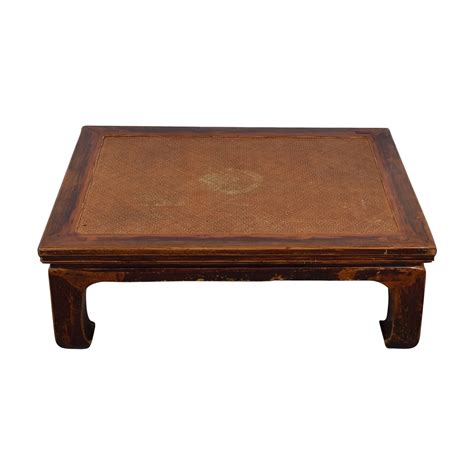 86 Off Antique 19th Century Korean Rosewood Low Coffee Table Tables