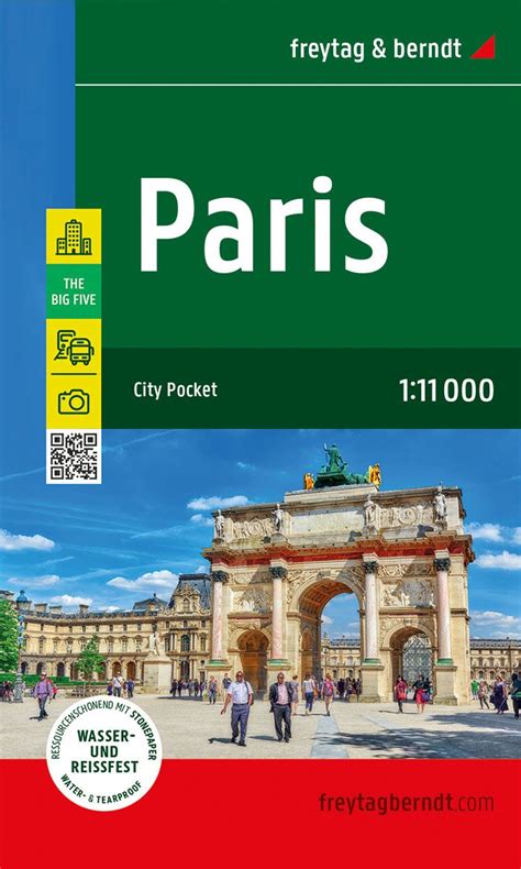 Buy Paris City Pocket Road Map By Freytag And Berndt 2022 The Chart