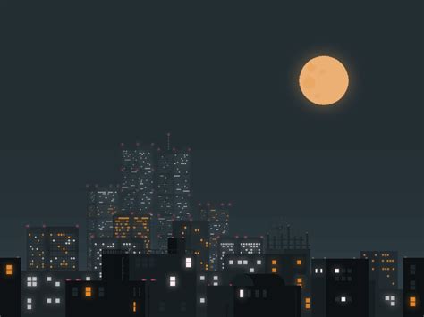 Check spelling or type a new query. the night of pixel city in 2020 | Pixel city, Anime city ...
