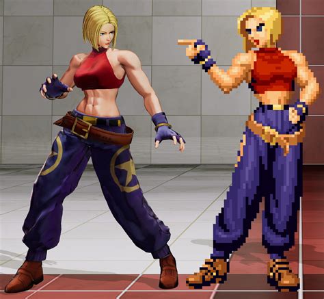 Classic Blue Mary Pants Physics The King Of Fighters Xv Mods
