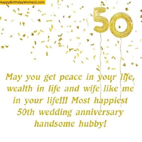 80 50th Anniversary Wishes Messages For Husband And Wife