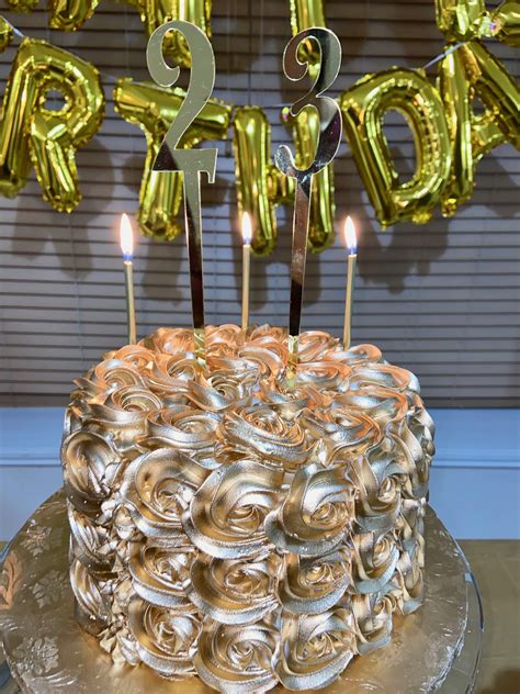 Golden Birthday Cake 23 Birthday Cake Golden Birthday Cakes Golden