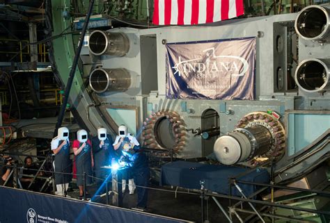 Navy Lays Keel For Newest Submarine Uss Indiana Dubois County Free