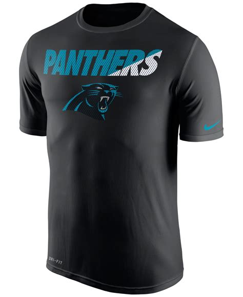 Nike Mens Carolina Panthers Legend Staff Practice T Shirt In Black For