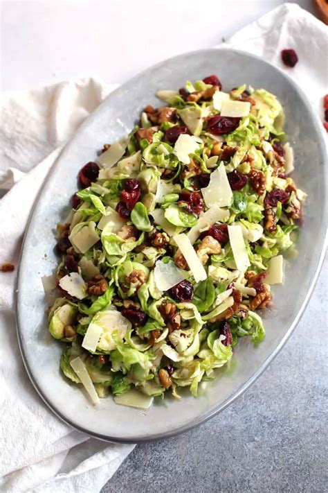 Shredded Brussels Sprouts Salad 11 Fit Mitten Kitchen