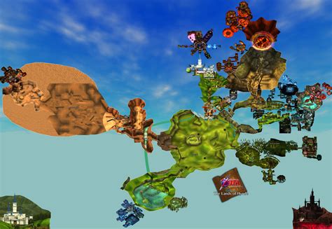 Zelda Ocarina Of Time Hyrule World Map By Vgcartography On Deviantart
