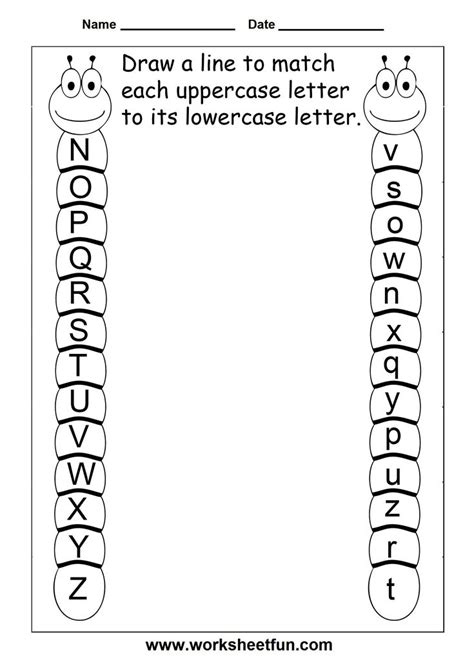 Kindergarten Worksheets Alphabet Recognition Thekidsworksheet