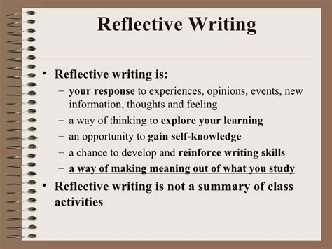 Write A Reflective Essay About Your Experience 50 Best Reflective