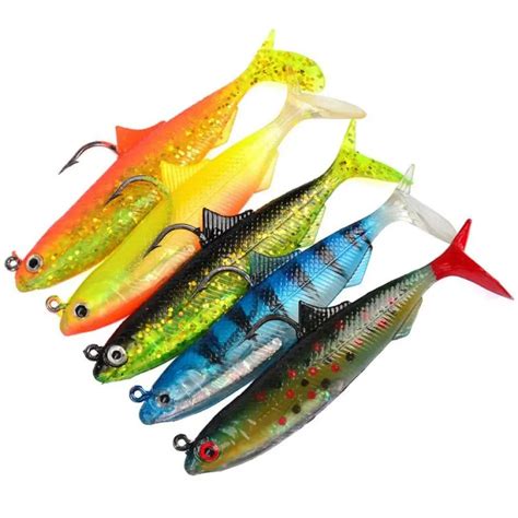 1pc Fishing Lure 115cm Plastic Hard Bass Baits 5 Colors Minnow Lures